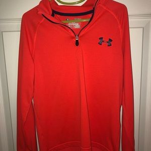 Youth Small Orange Under Armour Pullover